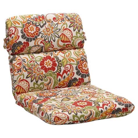 Fashion sofa chair car pillow cushion 3d rose flower shaped decorative cushion. Outdoor Chair Cushion - Green/Off-White/Red Floral : Target