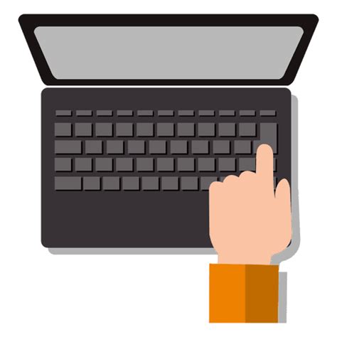 Download this free picture about computer pc cartoon from pixabay's vast library of public domain images and videos. Hand on laptop keyboard - Transparent PNG & SVG vector file
