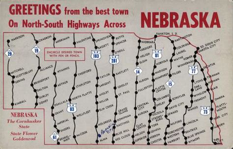 Map Of Nebraska Highways Maps