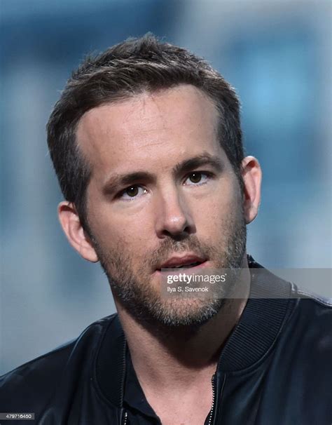 actor ryan reynolds attends aol build presents selfless at aol news photo getty images