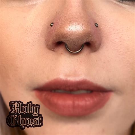 Holy Ghost Piercing On Instagram I Love A Good Set Of Double Nostrils
