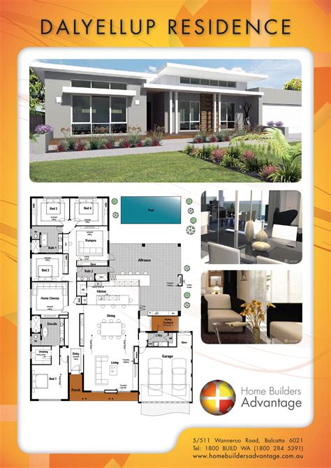 Floor Plan Friday 4 Bedroom 3 Bathroom With Modern Skillion Roof 4