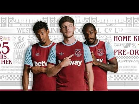 In der saison 21/22 gespielt hat. West Ham Brand New 20/21 125 Year Home Kit Review! - YouTube