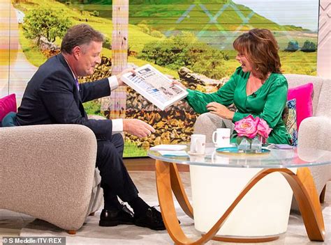 Lorraine Kelly Is Speechless As Piers Morgan Shares A Naked Throwback