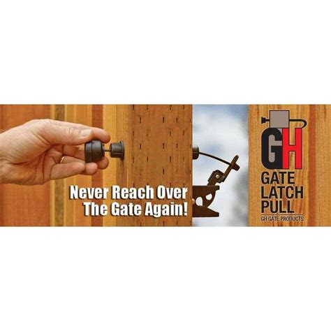 Gh Gate Products Black Plastic Gate Latch Pull Ghglp01 Forlshop