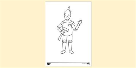Tin Man The Wizard Of Oz Colouring Sheet Twinkl Resources