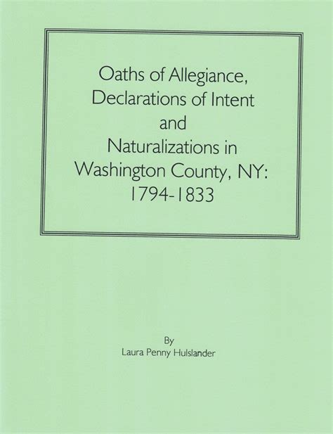 Oaths Of Allegiance Declarations Of Intent And Naturalizations In