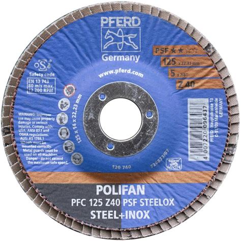 Polifan Flap Disc 40 Grit Metalcorp