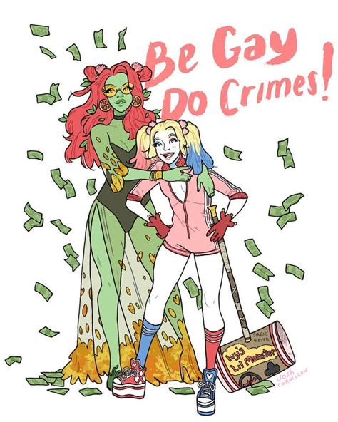 Artwork Poison Ivy And Harley Quinn By Josh Cornillon Dccomics