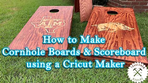 How To Make Cornhole Boards And A Scoreboard Youtube