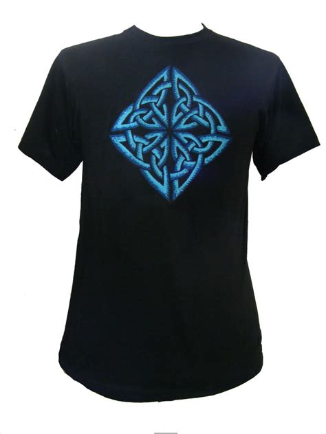 Fair Trade Embroidered Celtic Knot Design T Shirt