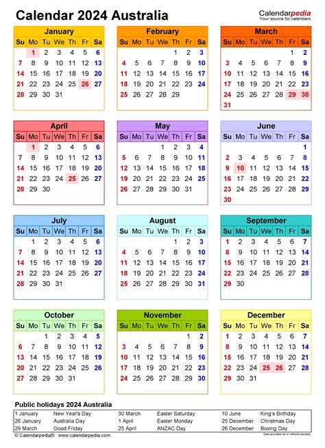2024 Excel Calendar Australia Karon Brunhilde
