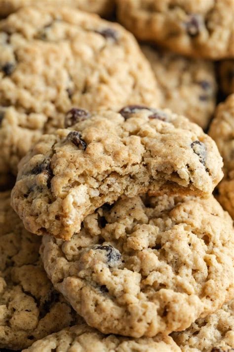 Soft Chewy Oatmeal Raisin Cookies Baked By An Introvert