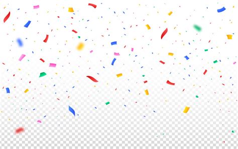 Colorful Confetti Falling Vector Element Templatemonster