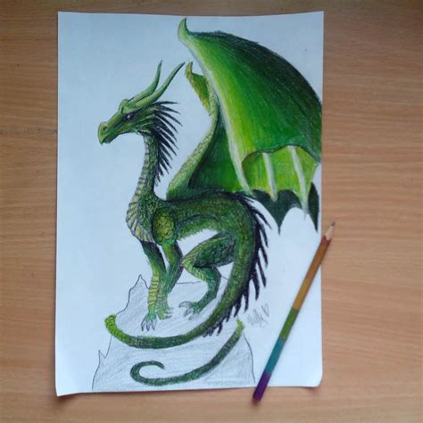 Realistic Dragon Drawings Design Trends Premium Psd