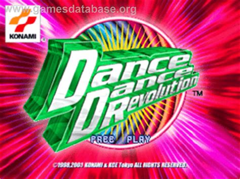 Dance Dance Revolution Konamix Sony Playstation Artwork Title Screen