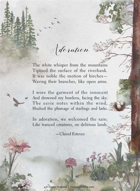 Pluviophile Rain Poems Nature Poetry By Clairel Estevez Poem About