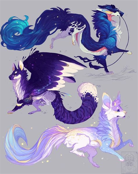 Pin By Rainbowgalaxya On Charakterdesign Mythical Creatures Art