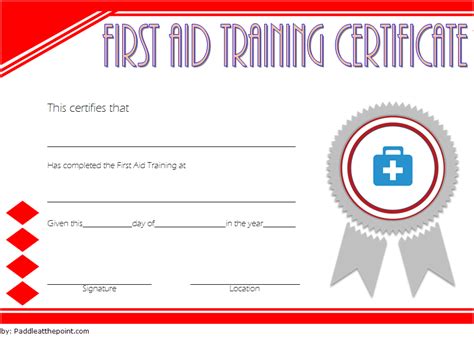 What are you waiting for? First Aid Certificate Template Free 7+ Greatest Choices