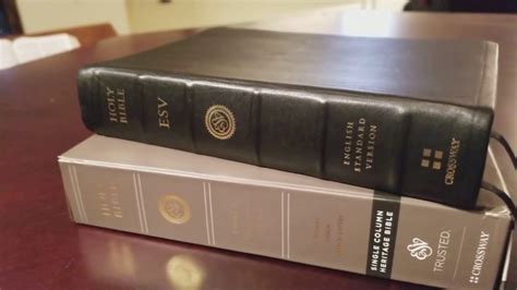 Crossway Esv Single Column Heritage Bible In Black Calfskin Review