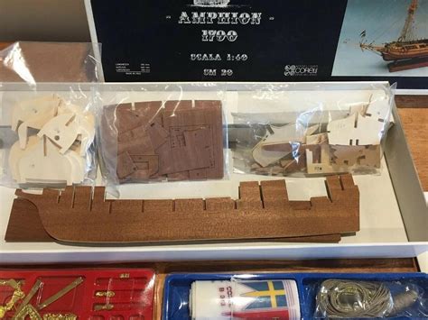 Corel Wooden Model Ship Kit “amphion 1790” Scale 140 Italy