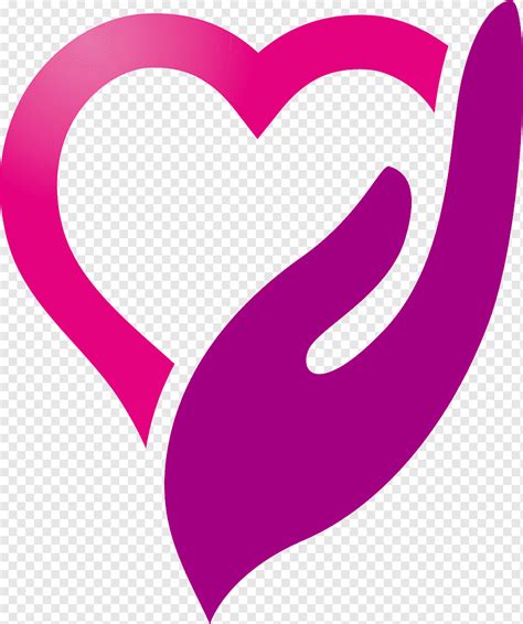 Hand And Heart Logo Health Care Home Care Service Logo All Caring
