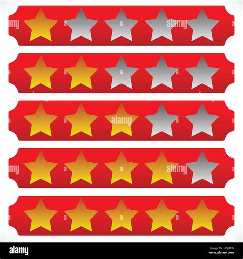 Star Rating Symbols With 6 Star Quality Feedback Experience Level