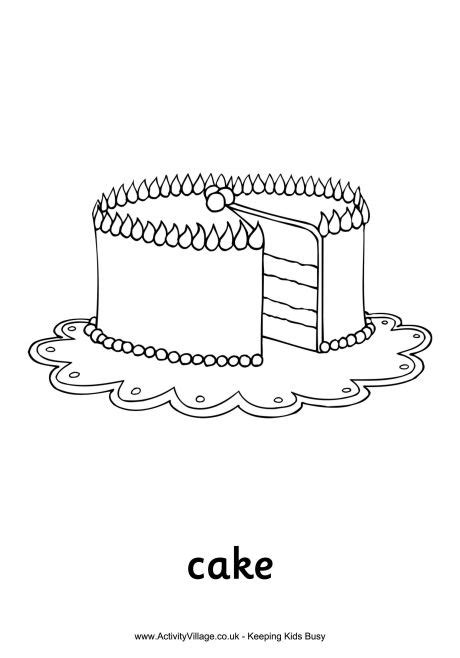 Free christmas coloring pages & puzzles these coloring pages and puzzles make a fun way for all the good little girls and boys (well i guess maybe the naughty ones too) to celebrate the holiday. Christmas Cake Colouring Page