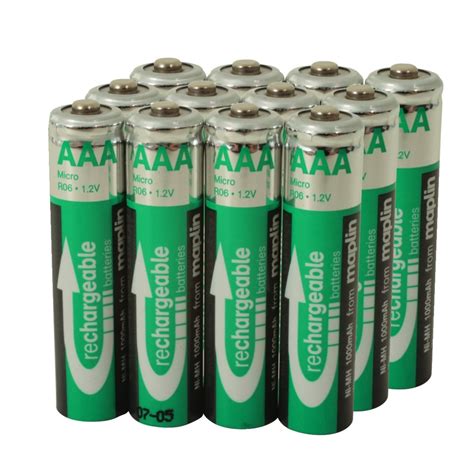12 Rechargeable Aaa Battery Nimh 1000mah Value Pack 1000 Times Nickel