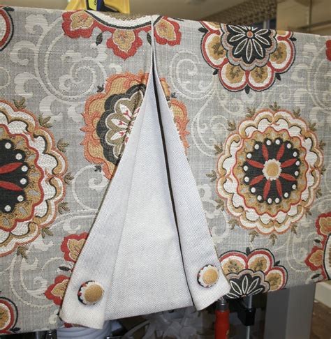 Www.pinterest.com decide how long you want it and how wide. Box Pleat with button detail. | Window valance, Valance ...