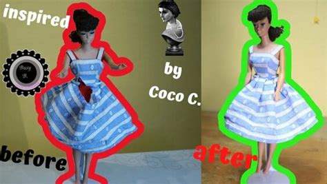 How To Fix Broken Barbie Dress How To Repair Vintage Barbie Suburban Shopper Dress Coco