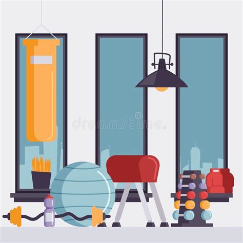 Stay informed on gym protocols and updates. City Sport Club Gym Interior Cartoon Vector Stock Vector ...