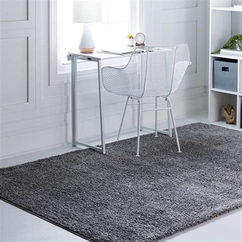 breakfast nooks kitchens accent pieces 2x3 pebble grey shag rug perfect for entryways