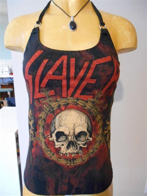 Slayer Halter Top Diy Heavy Metal Rock Band Metal