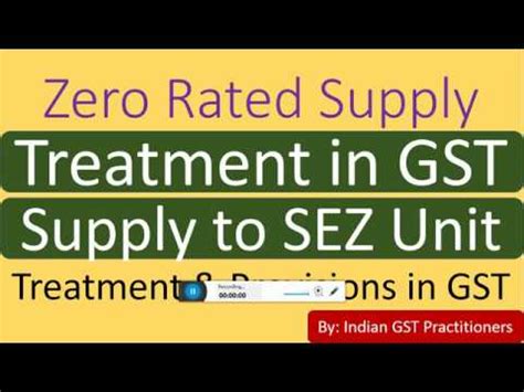 Who pays sst(sales and service tax) in malaysia? Zero Rated Supply in GST Treatment - YouTube
