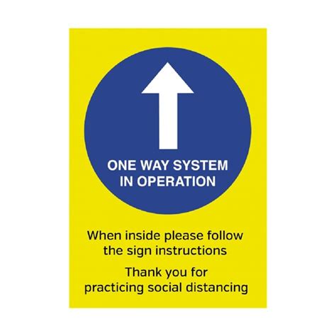 One Way System In Operation Poster A3 Self Adhesive Fn656 Buy