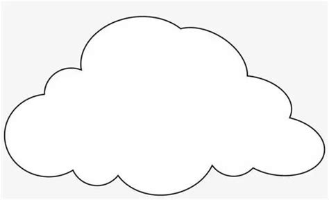 A Drawing Of A Cloud On A White Background