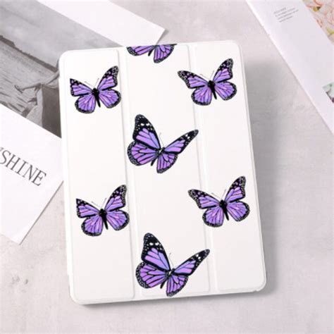 Butterfly Ipad Case Cute Purple Butterfly Ipad Case Etsy