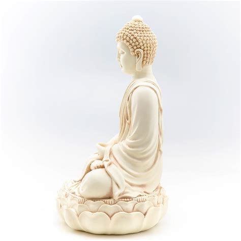 Buddha On Lotus Throne Statuemeditation Mudra Dharmacrafts