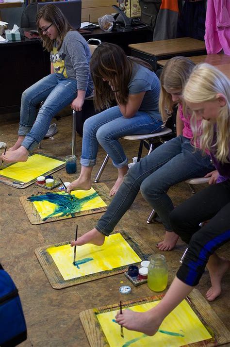 5th Grade Painting Painting With Your Feet Heracles And The
