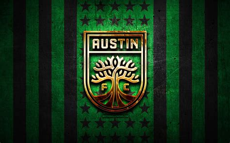 Herunterladen Hintergrundbild Austin Fc Flagge Usl Grün Schwarz