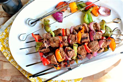 Grilled Marinated Steak Kebabs Simply Scratch
