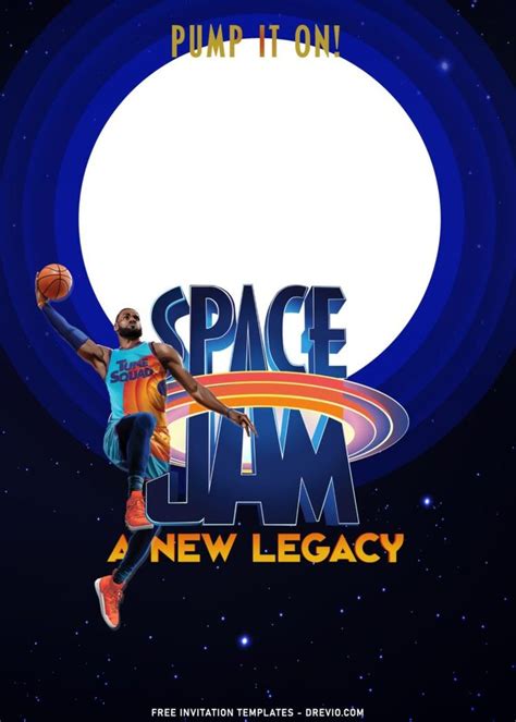 Invitations And Announcements Paper Space Jam Invitations Space Jam