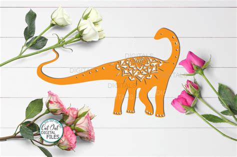 Download Mandala Floral Dinosaurs Bundle cut out templates svg dxf ...