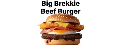 Big Brekkie Beef Burger Mcdonalds New Zealand