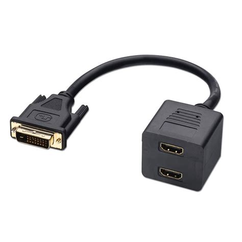 Dvi To 2 Way Hdmi Splitter Cable From Lindy Uk