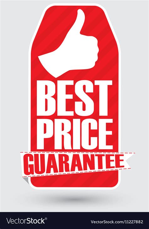 Best Price Guarantee Banner Royalty Free Vector Image