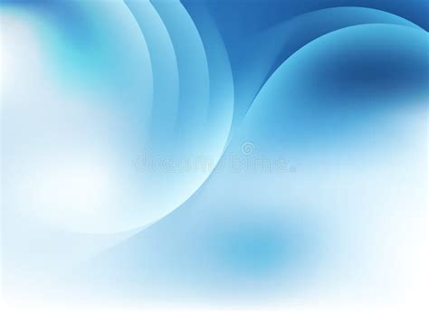 Blue Sky Pastel Background With Silhouette Of Light Lines Stock Vector