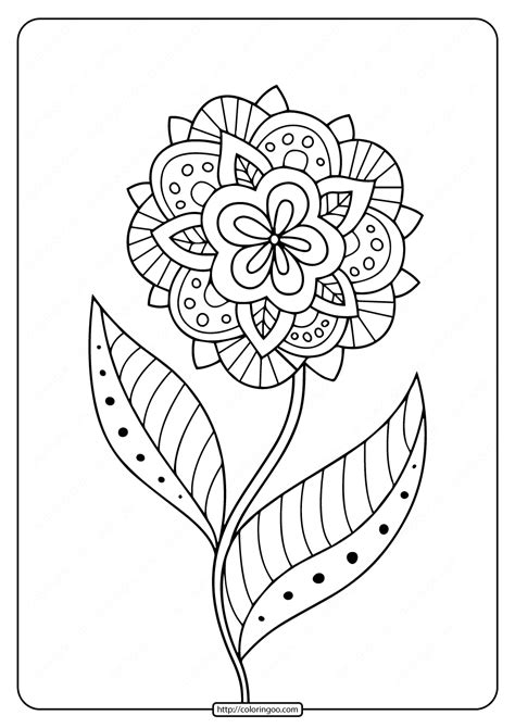 Coloring mandala circle for adults. Free Printable Adult Floral Mandala Coloring Page 75