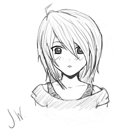 Cute Anime Girl Drawing At Getdrawings Free Download
